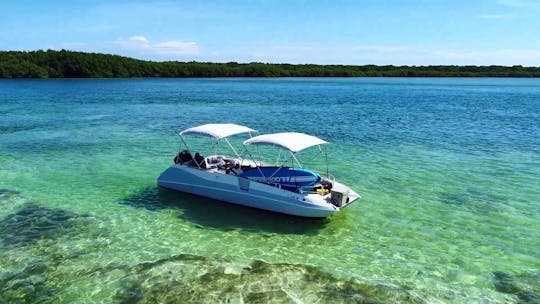 26' Bayliner Deckboat  in Miami for up to 6 people