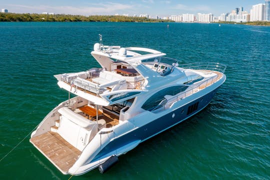 Deal of the Day! 70' Azimut Yacht for Rent in Miami, Florida.
