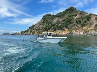 Excursion privée d'une journée en bateau à Las Perlas et Contadora avec World Cat de 28 pieds