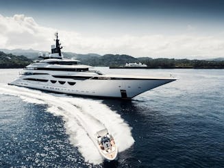 Luxury yacht with crew in Ibiza - 446ft Lürssen Power Mega Yacht
