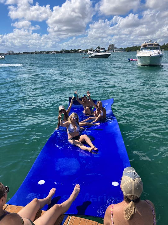 Miami Skyline Swim island /Sandbar Music with legendary Captain Welcome Aboard!