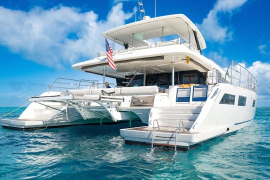 Catamarã a motor de luxo de 64 pés — 6 cabines, jet ski, 🌟 Reserve diretamente com o proprietário 