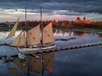 Service tout compris historique Schooner Hoppet 1926 de 98 pieds dans les îles de la mer Baltique