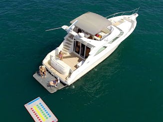 Double Decker 50ft Sea Ray Flybridge Yacht! 