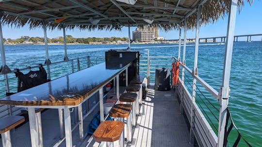 Tiki Pontoon Boat for Crab Island 3 Hour Bachelorette Party!!