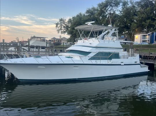 Location de yacht à moteur de 60 pieds pour événements et fêtes d'anniversaire | Seabrook, Texas