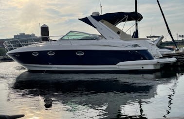 Cruise the Inner Harbor and beyond on a Monterey 350 Sport Yacht