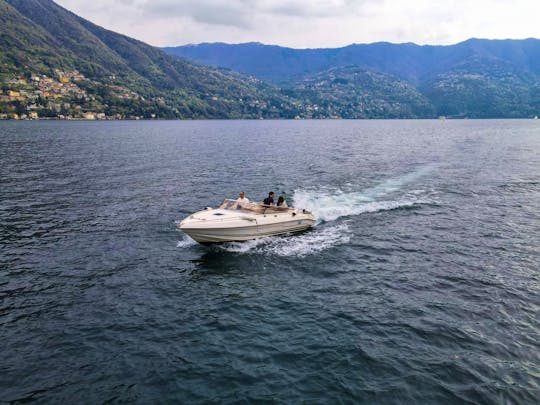 Discover Lake Como south west cost with 22ft Molinari Boat on the Lake!