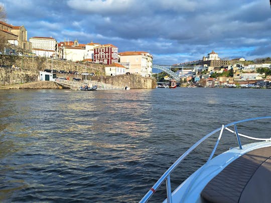 Private Boat Tour on Porto with 23ft Pacific Craft 700 Sun Cruiser