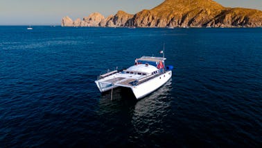 La mejor aventura de esnórquel a bordo de un nuevo catamarán de 42 pies en Los Cabos