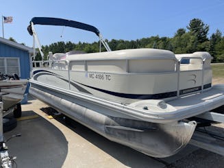 Enjoy the Turquoise Water of Glen Lake on 20' Bennington Pontoon!