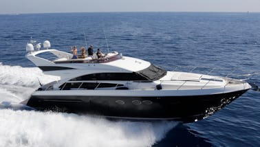 Naviguez sur la Côte d'Azur à bord de l'Elegant Princess 64 Fly Yacht 💎