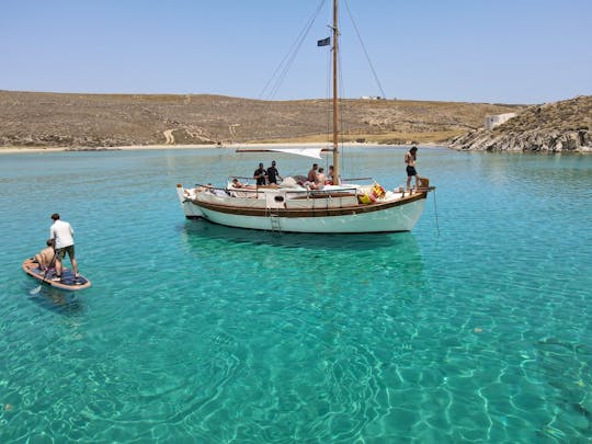 Mykonos Morning Cruise On A Private Traditional Wooden Boat