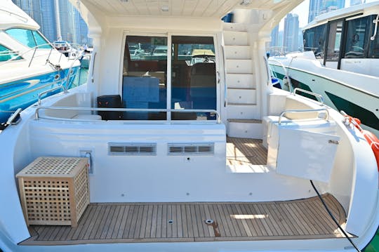 50ft Majesty Motor Yacht Charter in Dubai, United Arab Emirates for 15 person