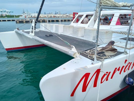 Catamaran Party Boat (49-Person Max) Includes: 1-Captain, 1-Mate and 1-Bartender
