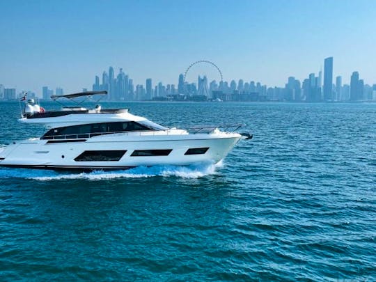 Yacht charter in Dubai · Ferretti — 670 (2019)