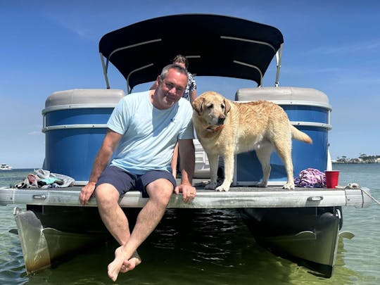 Du fun sur Crab Island ! Location de ponton Godfrey !