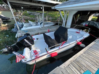 Beautiful and manageable 17' Boston Whaler equipped for the River!