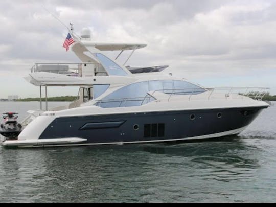Experience MIAMI ON 55FT AZIMUT FLYBRIDGE