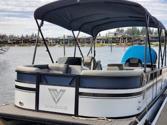 2023 Viaggio Tri Toon with 250 HP Mercury Motor in Coeur d'Alene, Idaho!