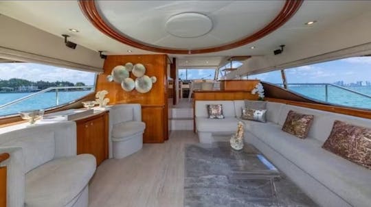 Experience Miami onboard 75FT FERETTI LUXURIOUS YACHT