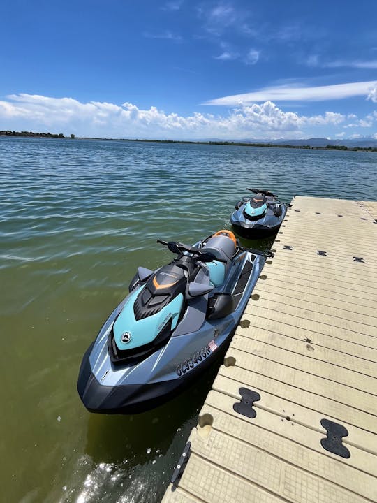 Pair of 2023 Sea-Doo GTI SE 130 jet skis for rent in Loveland, Colorado