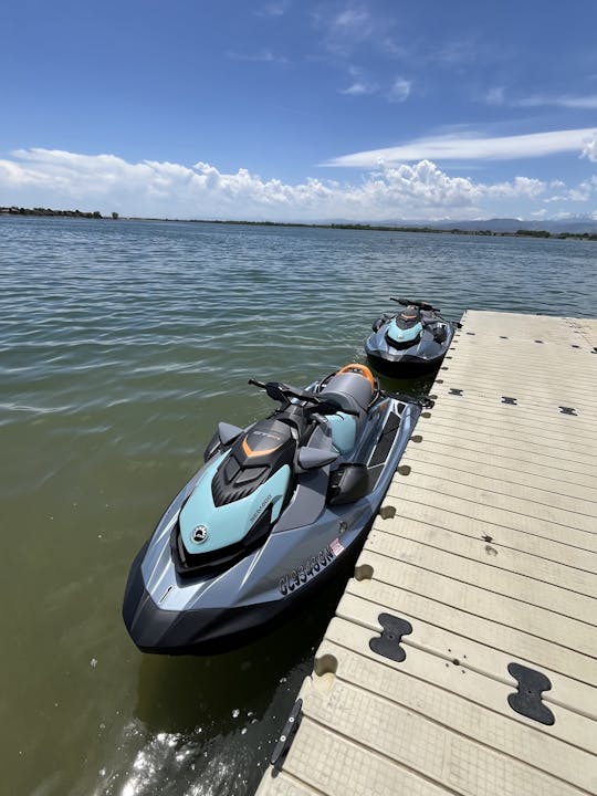 Pair of 2023 Sea-Doo GTI SE 130 jet skis for rent in Loveland, Colorado