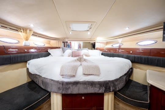  Iate Sea Ray Flybridge de 60 pés com capitão e tripulação