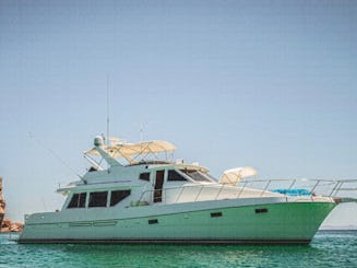 Hatteras 54フィートクラシックヨットとスポーツフィッシング。