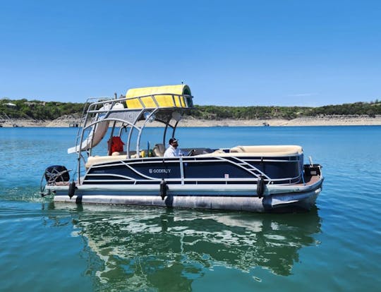 Barco de fiesta Godfrey de dos pisos de 26 pies con estéreo Slide-loud para 15 pasajeros 