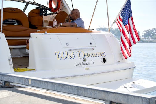 ¡Únase a nosotros en los fines de semana de 42 pies del Sea Ray Sundancer con un capitán con licencia de la USCG!