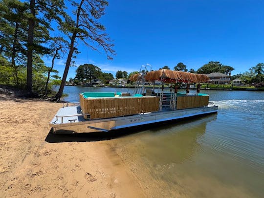30ft Double Decker Lynnhaven Tiki Boat! Enjoy a day with us on the water!