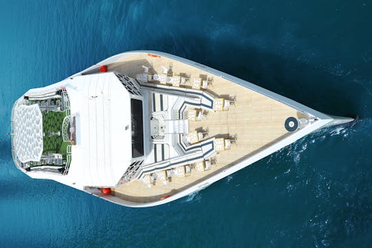 CELEBRATE NEW YEAR EVE 2025 SUPER MEGA YACHT FIRWORKS VIEW ATLANTIS|BURJ AL ABAB