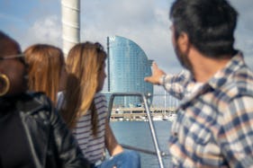 Barcelona Sightseeing Sailing with Professional and Multilingual Guide