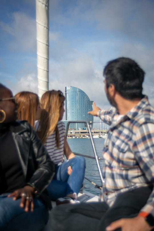 Barcelona Sightseeing Sailing with Professional and Multilingual Guide