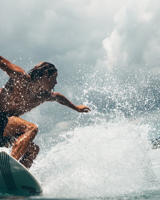 Surfing in Mount Lavinia, Sri Lanka