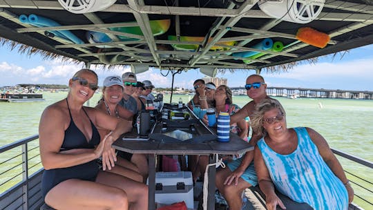 Tiki Pontoon Excursion Crab Island -3 Hour Private