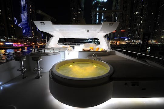 Experience DUBAI ON OUR MAJESTY 101FT BOAT