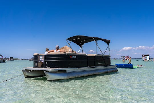 24' Bentley Pontoon and Clear Kayaks for Family Fun!