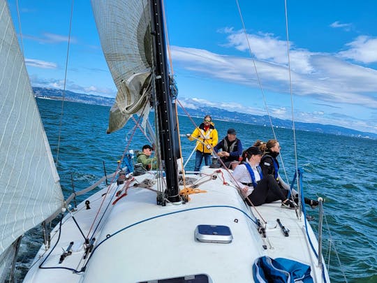 Tripp 43 Cruiser Racer Sailing Yacht in San Francisco Bay