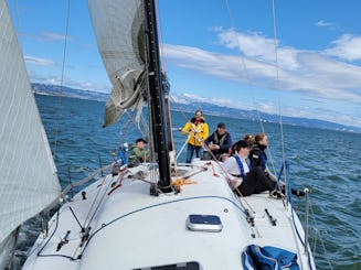 Tripp 43 Cruiser Racer Sailing Yacht in San Francisco Bay
