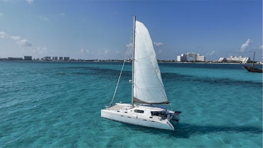 55ft Private Catamaran Charter for Up to 55 Guests in Cancún, Quintana Roo