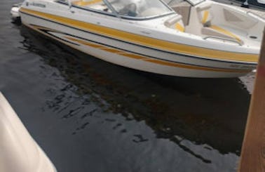 18ft Glastron bow rider with 210hp 
