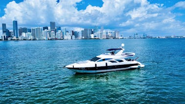 70Ft Azimut with 2 Jet Ski's included in Miami - One Free Hour!