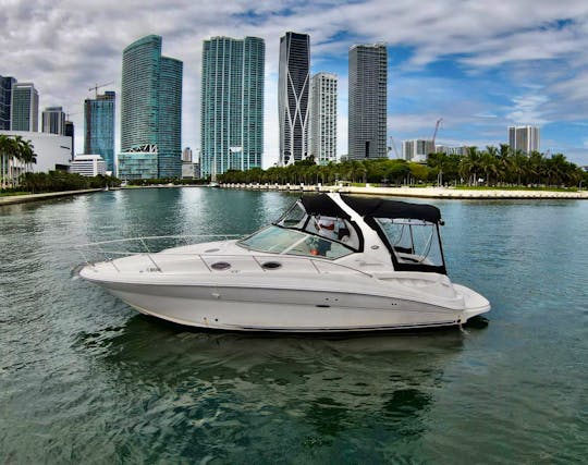 Beautiful 36' Sea Ray Motor Yacht up to 10 guests and floating mat in Miami!!