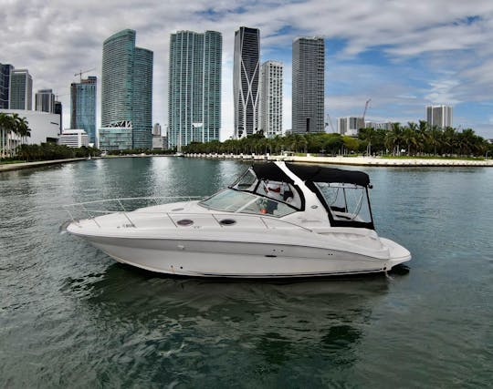 Beautiful 36' Sea Ray Motor Yacht up to 10 guests and floating mat in Miami!!