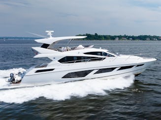 65 Sunseeker flybridge: See New York City in a different way
