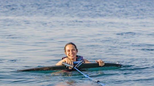 Sessão de wakesurf com instrutor