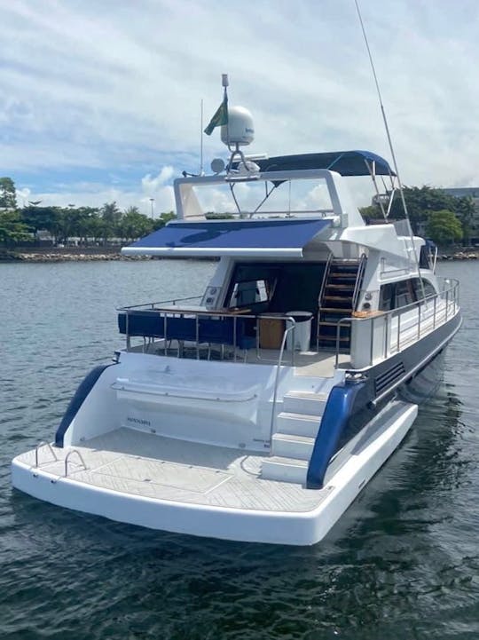 Luxury Cruise in Rio de Janeiro - 60 Feet Intermarine Flybridge Yacht