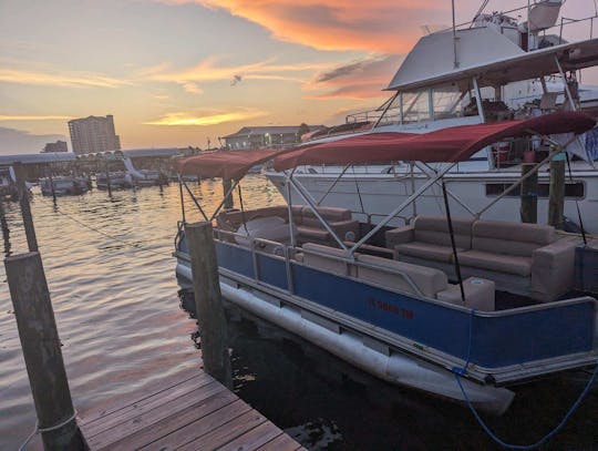 Large Pontoon Boat! Made in the Shade 